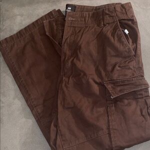 H&M Dark Brown Cargo Pants